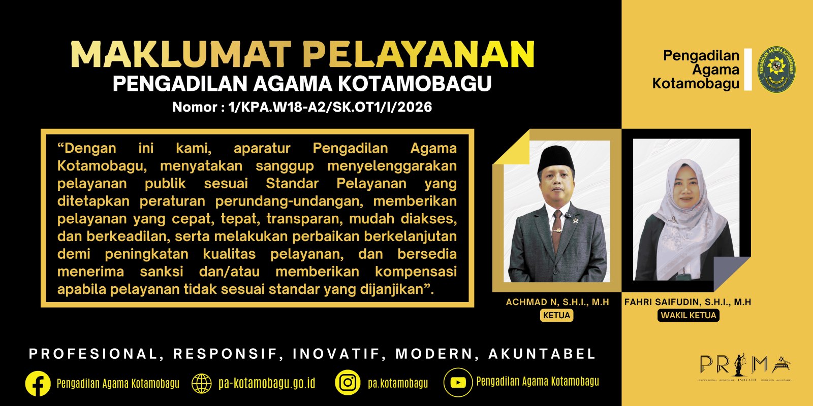 maklumat pelayanan publik revisi 2026